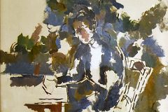 Paul Cezanne 1902-06 Portrait of a Woman From Collection Of Stephen Mazoh At New York Met Breuer Unfinished